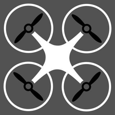 Nanocopter düz simgesi