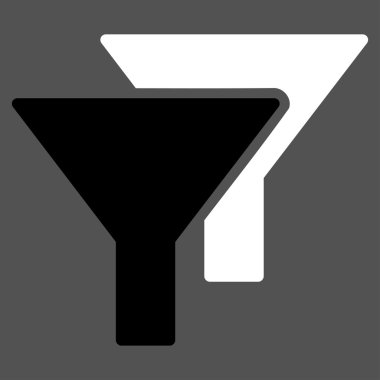 Filtreler düz simgesi