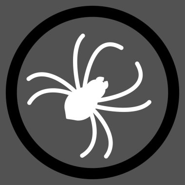 Örümcek düz simgesi