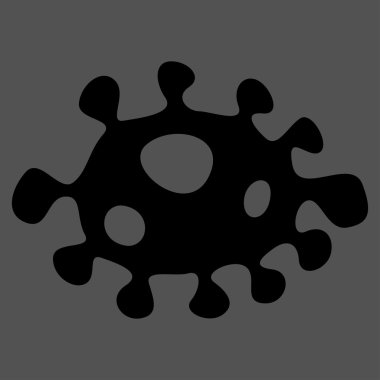 Bakteri düz simgesi