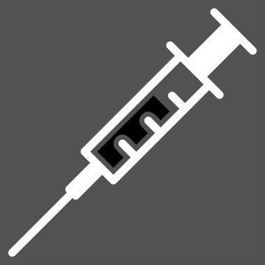 Şırınga düz simgesi