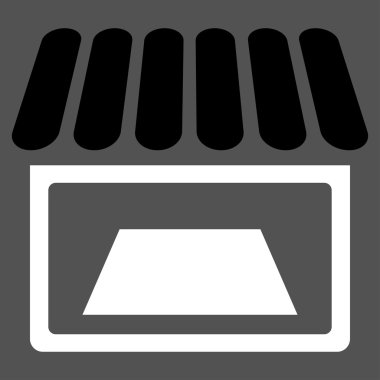 Dükkanı düz simgesi