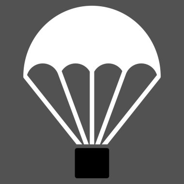 Paraşüt düz simgesi