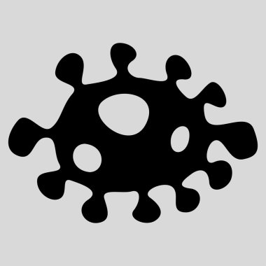 Bakteri düz simgesi