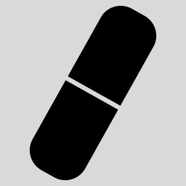 Kapsül düz simgesi