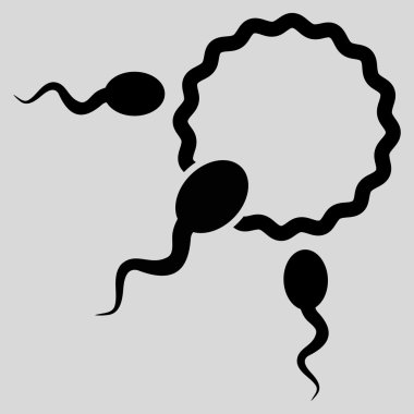 Fertilizasyon düz simgesi