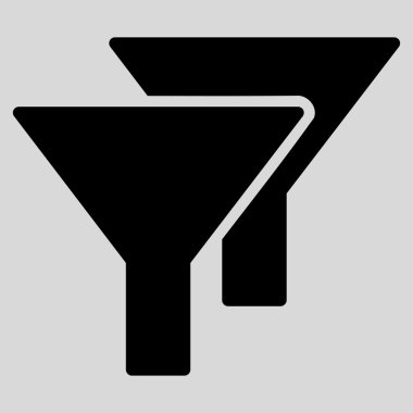 Filtreler düz simgesi