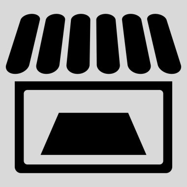 Dükkanı düz simgesi