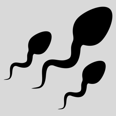 Sperm düz simgesi
