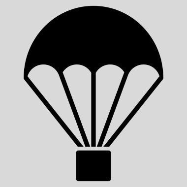 Paraşüt düz simgesi