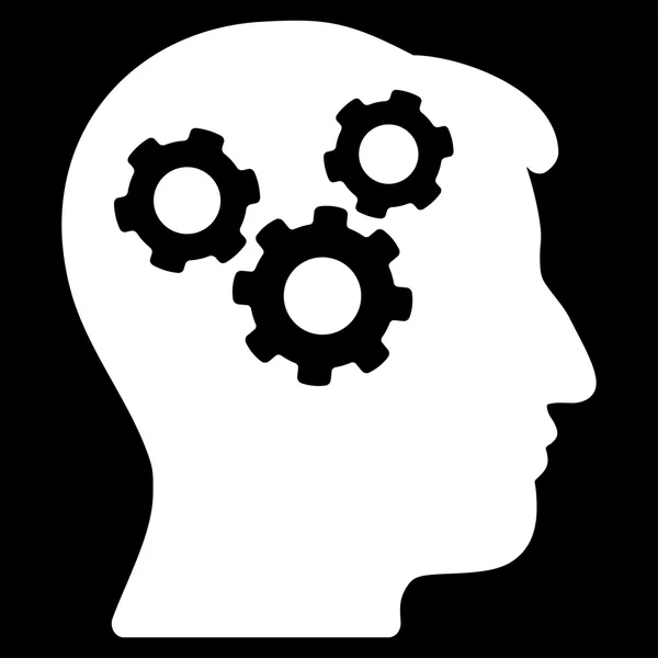 Icono plano de la mente — Vector de stock
