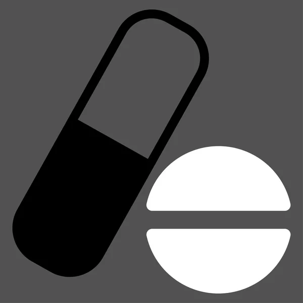 약물 플랫 아이콘 — 스톡 벡터