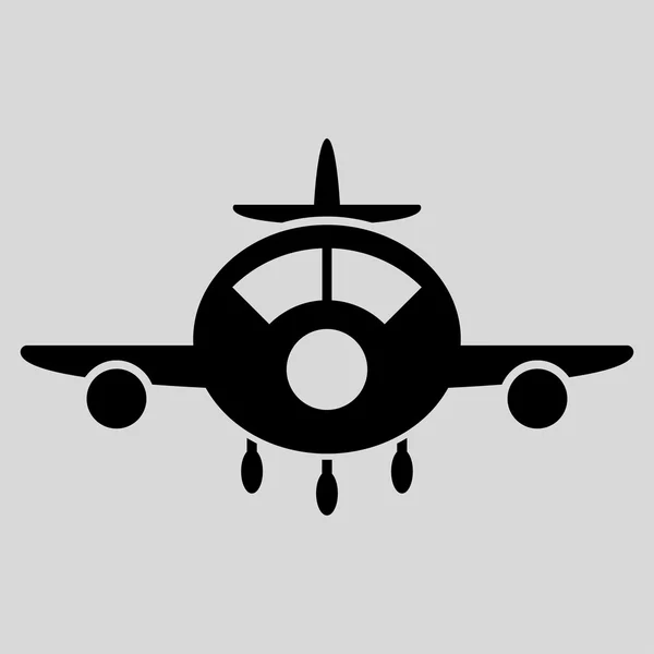 Aircraft Flat Icon — Stock Vector