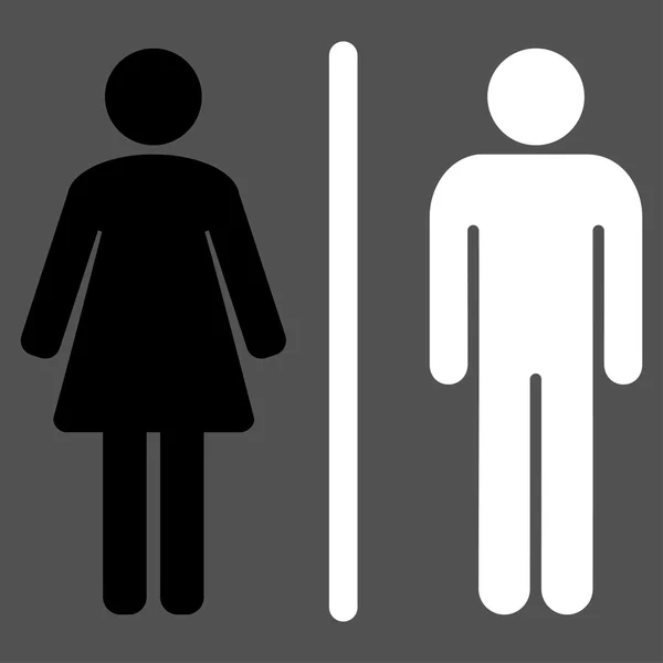 WC Flat pictogram — Stockvector