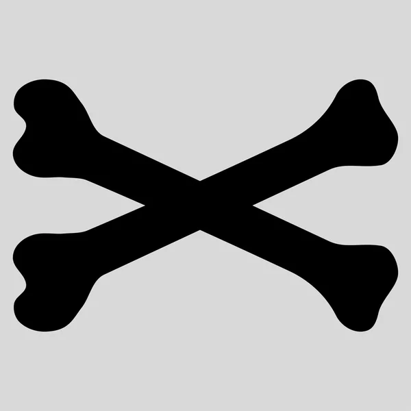 Плоская икона на костях — стоковый вектор
