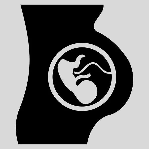 怀孕平图标 — 图库矢量图片