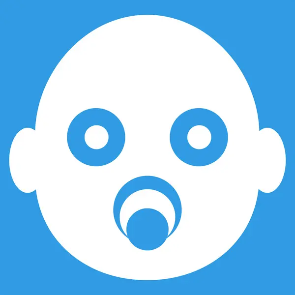 Ícone de cabeça de bebê —  Vetores de Stock