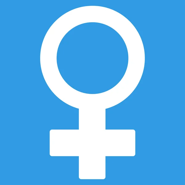 Símbolo femenino icono — Vector de stock