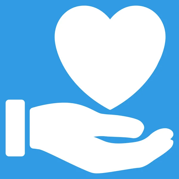 Icono de la caridad del corazón — Archivo Imágenes Vectoriales