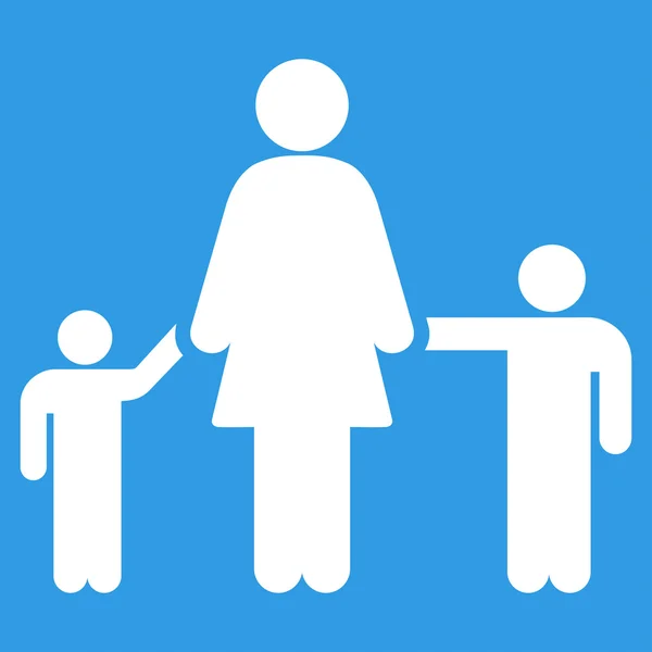 母亲和儿童图标 — 图库矢量图片