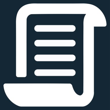 Kağıt rulo simgesi