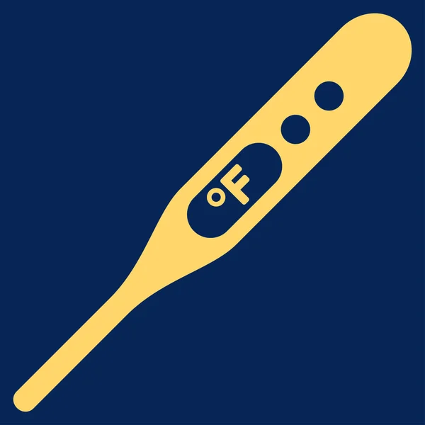 Икона термометра по Фаренгейту — стоковый вектор