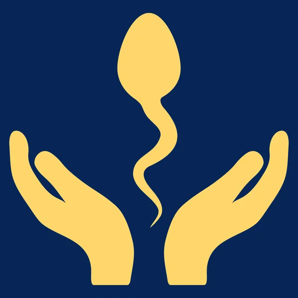 Ícone de cuidados de esperma — Vetor de Stock