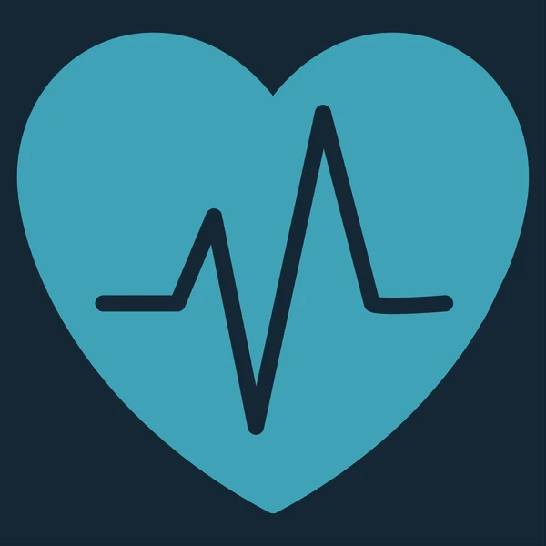 Heart Ekg Icon — Stock Vector