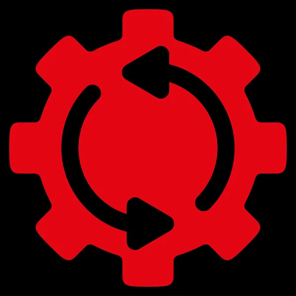 Aktualisieren Motor flach Symbol — Stockvektor