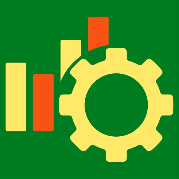 Fejlesztési diagram lapos ikon — Stock Vector