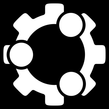 ekip çalışması düz simgesi