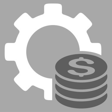 Geliştirme maliyet düz simgesi