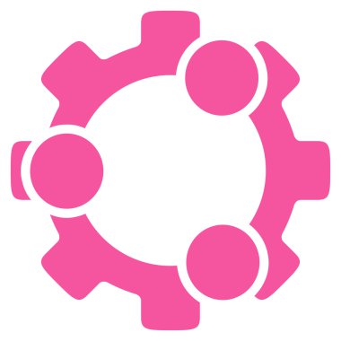 ekip çalışması düz simgesi