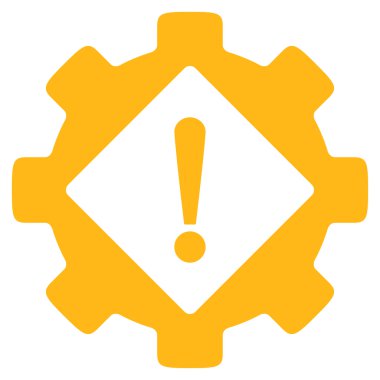 Sanayi sorun düz simgesi