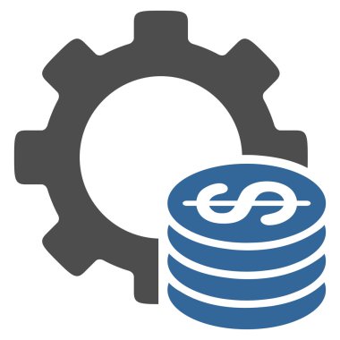 Geliştirme maliyet düz simgesi