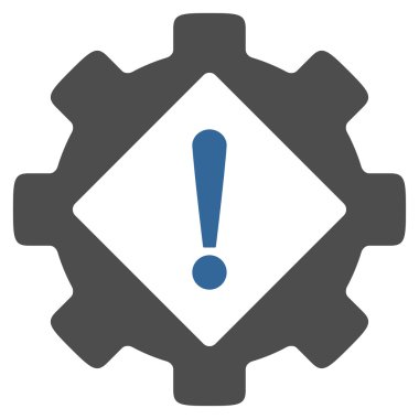 Sanayi sorun düz simgesi