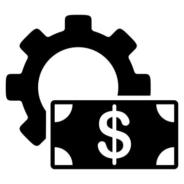 Geliştirme maliyet düz simgesi