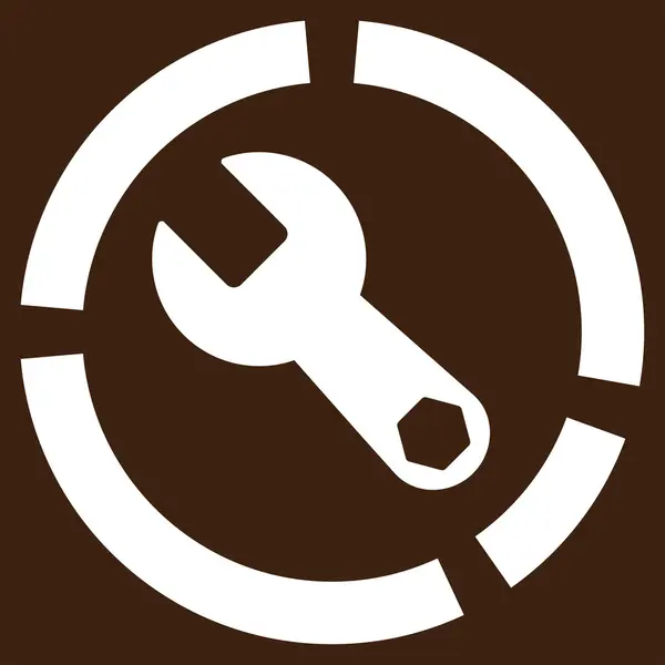 Instrumente Diagrama Icon plat — Vector de stoc