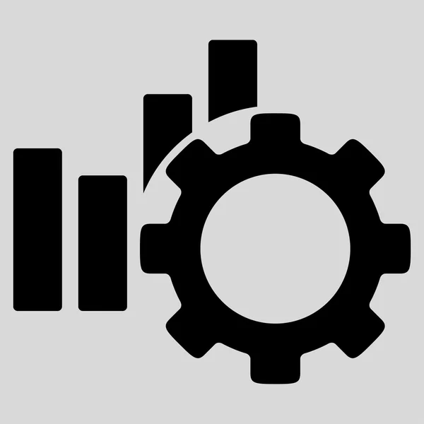 Diagrama de desarrollo Icono plano — Vector de stock