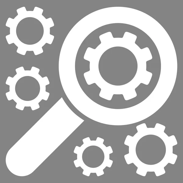 Płaskie ikonę narzędzia wyszukiwania — Wektor stockowy