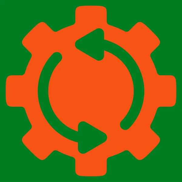 Aktualisieren Motor flach Symbol — Stockvektor