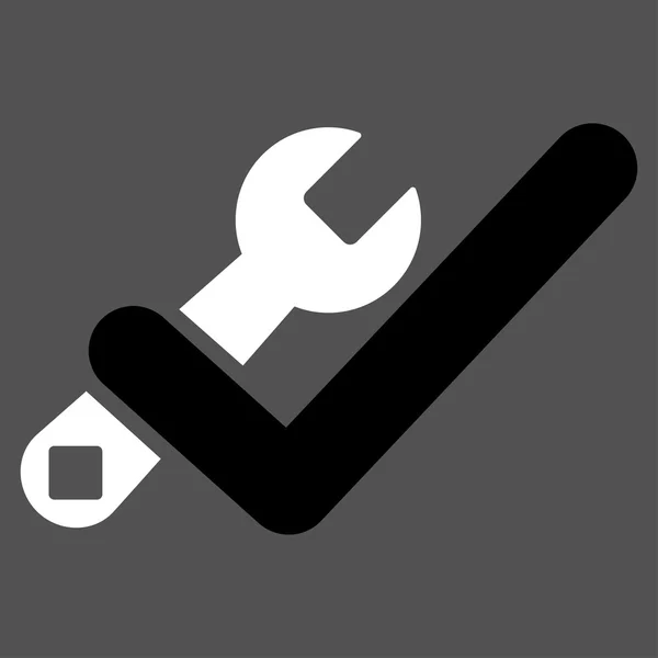 Geldige Tools platte pictogram — Stockvector