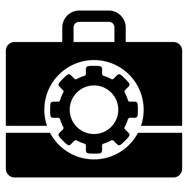 Caja de herramientas Icono plano — Vector de stock