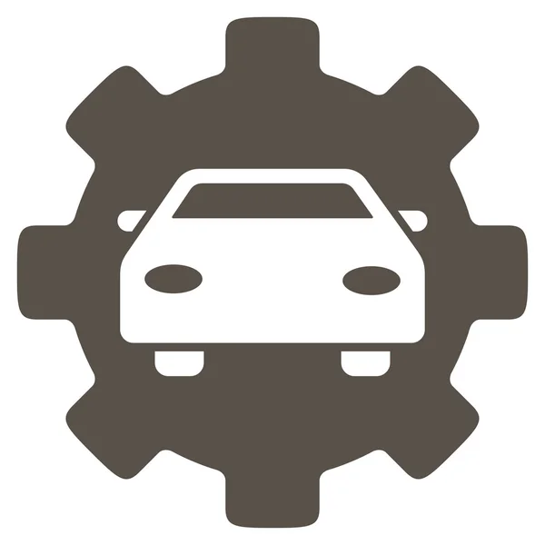 Icono plano de servicio de automóvil — Archivo Imágenes Vectoriales