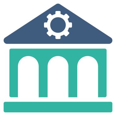 Fabrika düz simgesi