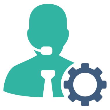 Operatör seçenekleri düz simgesi