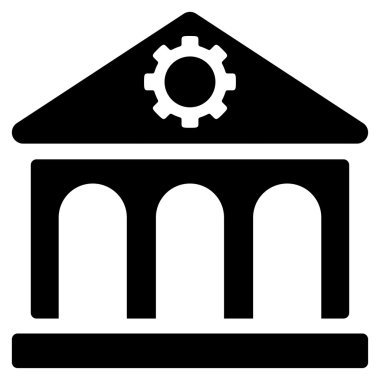 Fabrika düz simgesi