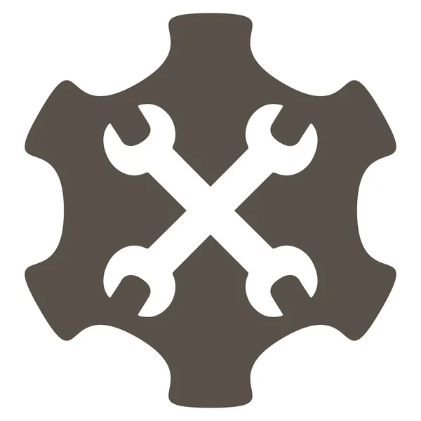 Service Tools platte pictogram — Stockvector
