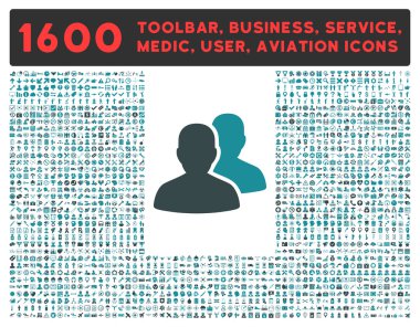 Hesapları simgesini büyük piktogram koleksiyonu ile