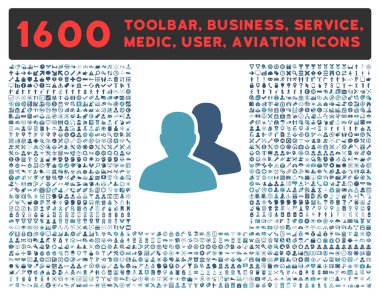 Hesapları simgesini büyük piktogram koleksiyonu ile